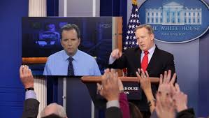 Sean Spicer White House press briefings: Reporters ask Skype questions