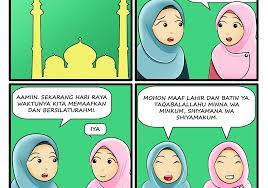 Kumpulan gambar ucapan selamat lebaran idul fitri 1440 h 2019 2020. Gambar Komik Hari Raya Idul Fitri Komicbox