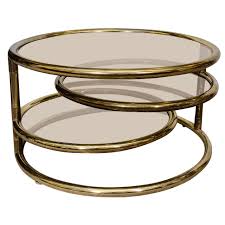 Scottish rite valley of southern illinois 1971; Mid Century Milo Baughman Style Brass Swivel Coffee Table At 1stdibs