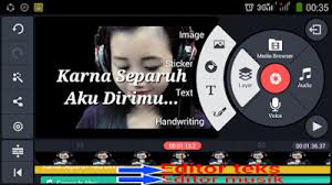 Angel biasanya kan nemenin konser dangdut, ini nemenin konser metal, jadi biar dia ada adrenalin juga, 'masa musiknya berisik aku nggak bisa nikmatin'. Cara Membuat Video Lirik Lagu Dengan Kinemaster Smartphone