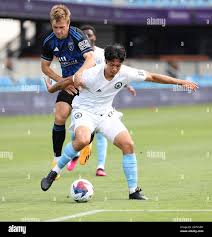 June 11, 2023, San Jose, California, U.S: San Jose Earthquakes Midfielder JACK  SKAHAN (16) challenges Tacoma Defiance Defender ELIAS KATSAROS (83) for the  ball during the MLS Next Pro match between the