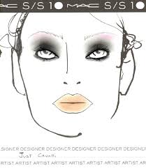 Milan Fashion Week Spring 2010 Mac Makeup Face Charts