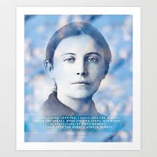 Born at camigliano in tuscany, she suffered from 'tuberculosis of the spine with aggravated curvature', and, though she considered herself cured by a vision of the young saint gabriel possenti, she could not obtain a certificate of health enabling her to enter a convent, as she wished. Saint Gemma Galgani Art Print By Cassiepeasedesigns Society6