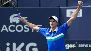 He is actualy 16th of the atp rankings. By Staying Competitive Hurkacz Turns Tide To Top Tsitsipas In Miami