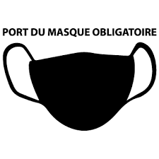 Pictogramme (pas de texte) masque obligatoire. Autocollant Masque Obligatoire A Personnaliser Fabrique En France