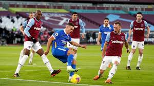 Brighton won 4 direct matches.west ham won 3 matches.5 matches ended in a draw.on average in direct matches both teams scored a 3.25 goals per match. West Ham 2 2 Brighton Player Ratings As Hammers Fight Back To Earn Point