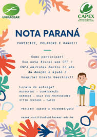 Ao solicitar seu cpf na nota você ganhará um bilhete eletrônico pela primeira compra do mês. Campanha Nota Parana Unifacear