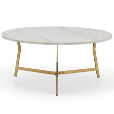 Modrn Retro Glam Lena Geo Base Coffee Table White Marble Walmart Com Coffee Table Coffee Table White Furniture