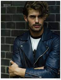 Jacey Elthalion Is Biker Chic In Leather Jackets For Gq China Jacey Elthalion Jackets Men Fashion Mens Leather Jacket Biker