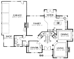 Red double doors leading into the foyer with stairs going up to the second floor. Double Door Front Grand Staircase House Plans 40059