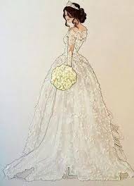 Follow Me Wedding Dress Illustrations Wedding Dress Sketches Bridal Art