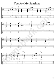 Though often thought of as a children's song. You Are My Sunshine Ukulele Printable Pdf Download