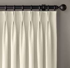 Rh S Custom Basket Weave Linen 2 Fold French Pleat Drapery Densely Woven And Richly Textured With An Understated Curtains French Pleat Curtains Simple Curtains