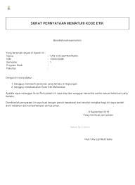 Yang bertanda tangan di bawah ini. Contoh Surat Pernyataan Kesanggupan Mematuhi Peraturan Barisan Contoh