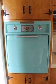 vintage 1950s ge aqua wall oven and