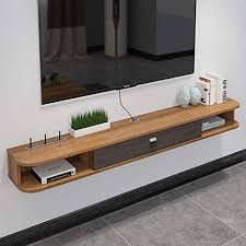 Grelee Estantes Flotantes 2 Plantas Moderno Montado En La Pared Del Estante Mueble De Television En 2020 Estantes Flotantes Muebles Flotantes Para Tv Muebles Flotantes