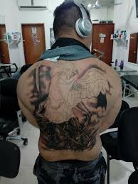 En el nombre del padre, del hijo y del espíritu. Empire Tattoos San Miguel Arcangel By Xavier Facebook
