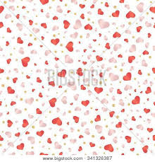 Brush strokes in pink tones and rose gold heart frame on a white background. Heart Background Vector Photo Free Trial Bigstock