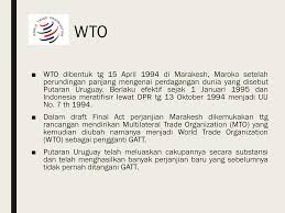 Latar belakang wto merupakan kelanjutan dari gatt. Perdagangan Internasional Ppt Download