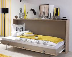 Mobel Select Lit Escamotable Transversale 90x200 Cm Naturel Et Blanc Mat Loka Lestendances Fr Lit Escamotable Lit Enfant Idees De Meubles