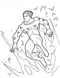 Aquaman Jumping Over Water Coloring Pages For Kids Bqi Printable Aquaman Coloring Pages For Kids