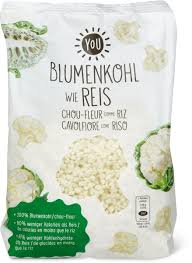 Eissorten, die einen hohen anteil an joghurt enthalten, sind kalorienärmer als sahneeis. You Blumenkohl Wie Reis Migros