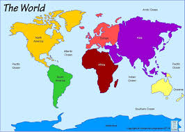 Printable Blank Map Of The Oceans World Not Labeled For Continents And Continents And Oceans World Map Continents World Map Printable