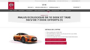 Nissan Gt R Malus Ecologique Et Super Malus Offerts En France