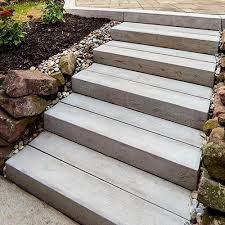 A great material to use for some excellent quality wooden stairs. Stone Steps Techo Bloc