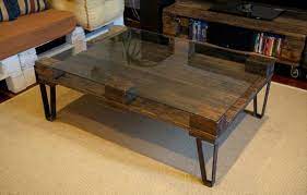 Favorite this post jul 20 bernhardt large tufted leather coffee table ottoman $150 (chi > south loop) pic hide this posting restore restore this posting. Diy Pallet Coffee Table With Glass Top