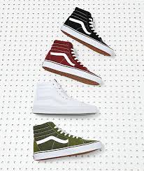 Vans Sk8-Hi Winter zapatos de skate en verde musgo y blanco