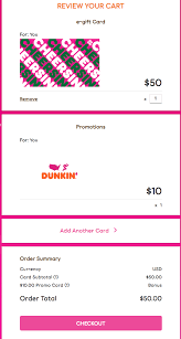 Check spelling or type a new query. Dunkin Gift Card Promo Buy 50 And Get 10 Free Savings Beagle