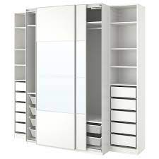 pax دولاب ملابس أبيض mehamn auli ikea