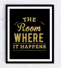 Hamilton Musical Broadway Room Where It Happens Gold 8x10 Poster Print Dormitorio Deco Thing 1 Dormitorios