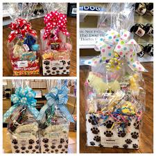 Your basket may include a collection of baby products such as baby clothes, shoes, toys or baby care products. Just Dogs Gourmet Little Rock Did You Know That We Have Gift Baskets For New Puppies Or Birthdays We Can Also Do Custom Baskets For Any Occasion Giftsfordogs Greatgifts Justdogsgourmetlr Facebook