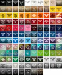 Color Chart Wrapped Cars