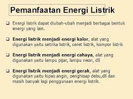 Rumus Konversi Energi Listrik Menjadi Kalor