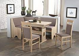Kitchen dining breakfast nook 3 pc. Beauty Scouts Tander Corner Table Unit Dining Furniture 166 X 126 X 87 Table 2 Chairs Modern Kitchen Table Sonoma Oak Grey Brown Corner Bench Set Of 4 Country Home Kitchen Amazon De Home Kitchen