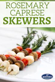 Rosemary Caprese Mushroom Recipes Healthy Summer Grilling Recipes Caprese Skewers
