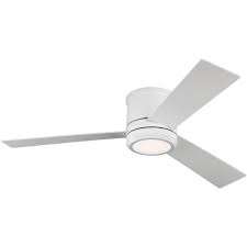 Monte Carlo 3clmr56rzwd Clarity Max Matte White 56 Flush Mount Ceiling Fan Ceiling Fan With Light Ceiling Fan Light Kit Ceiling Fan