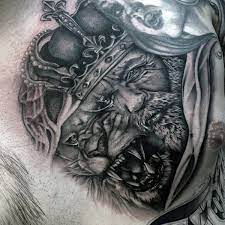 Top 73 Lion Chest Tattoo Ideas 2021 Inspiration Guide Mens Lion Tattoo Lion Tattoo Lion Chest Tattoo