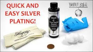 Silver Plating With Cold Rub On Solution Youtube