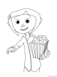 Coraline walks back into the house and enters the drawing room where the small door has been blocked by a beetle shaped bureau. Coraline Coloring Pages For Girls Coraline 7 Printable 2021 0277 Coloring4free Coloring4free Com