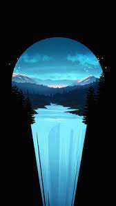 Asthetic Nature Waterfall Desktop Wallpaper Art Landscape Wallpaper Scenery Wallpaper