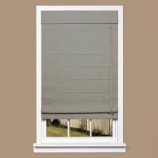 Homebasics Gray Linen Look Thermal Fabric Roman Shade Price Varies By Size Rstc3964 At The Home Depo Roman Shades Fabric Roman Shades Blackout Roman Shades