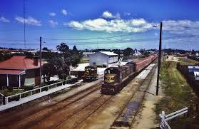 Bairnsdale Victoria On January 5 1985 Victorian Railways Glamour Gippslander Train Rolls Into Its Eastern Terminus At Train Passenger Electric Locomotive