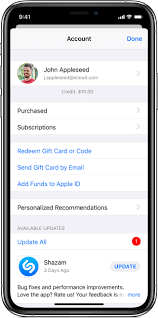 After buying a physical or email gift card, open the app store with your us apple id to redeem the code. Update Apps Or Use Automatic Downloads Apple Support