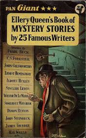 Ellery Queen S Book Of Mystery Stories By 25 Famous Writers Crime Book Cover Mystery Stories Paperback Writer
