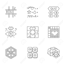 If you can ace this general knowledge quiz, you know more t. Puzzles And Riddles Linear Icons Set Sudoku Trivia Quiz Nonogram Optical Illusion Jigsaw Brain Teaser Thin Line Contour Symbols Isolated Vector Outline Illustrations Editable Stroke Royalty Free Cliparts Vectors And Stock Illustration