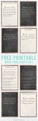 Free Printable Book Page Quote Page Art Free Printables Printables Words